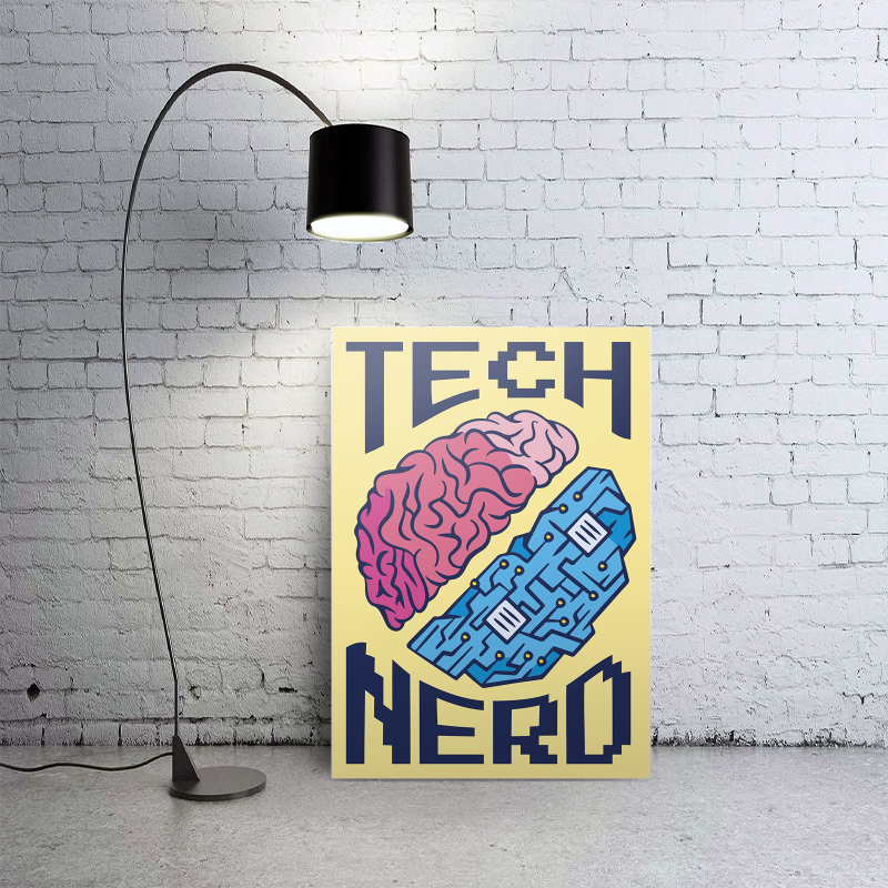 Tech Nerd Yazılı A3 Poster