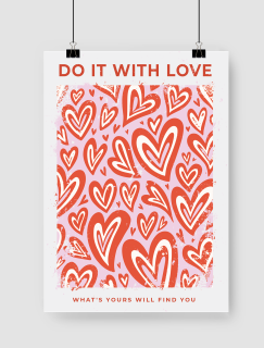 Do It With Love Yazılı A3 Poster