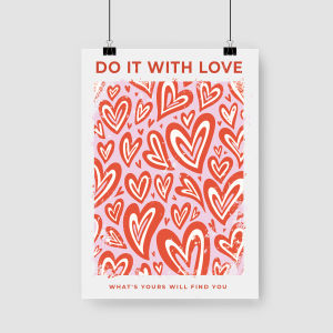 Do It With Love Yazılı A3 Poster