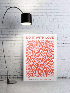 Do It With Love Yazılı A3 Poster