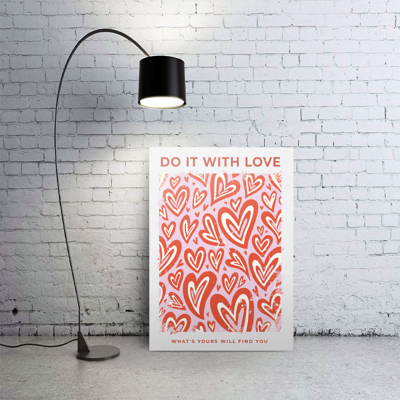 Do It With Love Yazılı A3 Poster