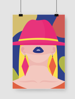 Renk Ahenk Kadın Tasarımlı A3 Poster