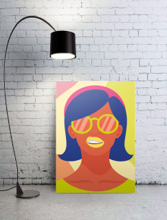 Rengarenk Kadın Tasarımlı A3 Poster