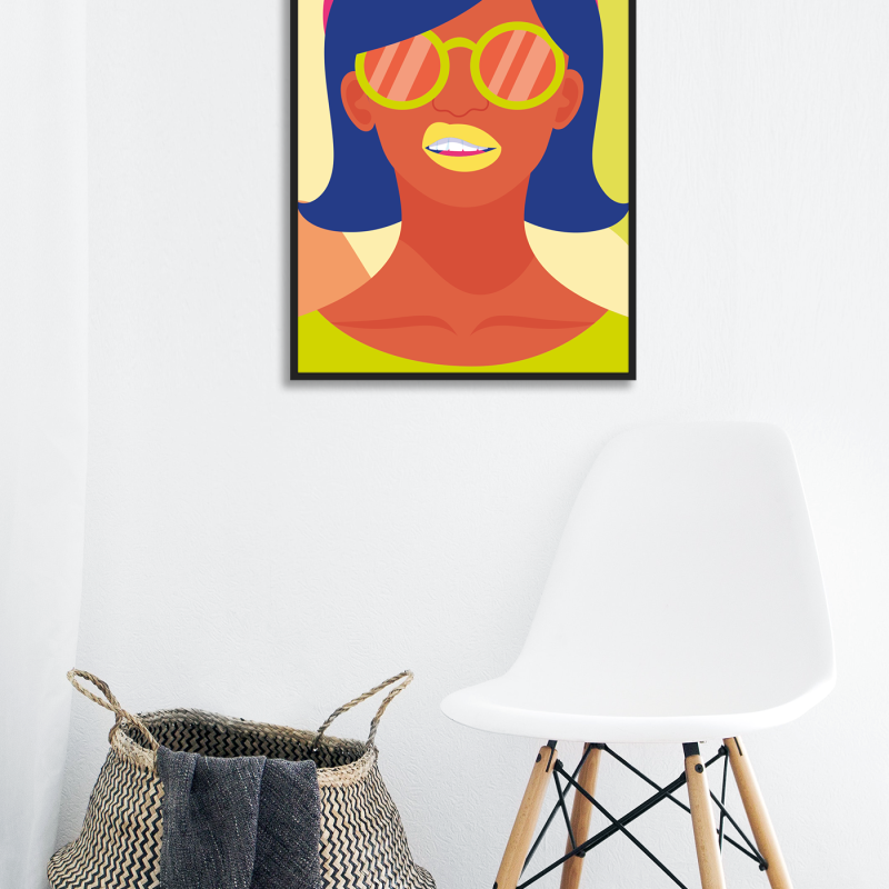 Rengarenk Kadın Tasarımlı A3 Poster