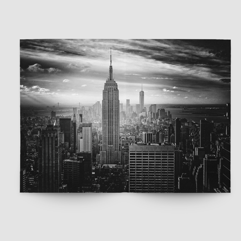 Empire State Binasi ve New York A3 Dijital Baskı Poster