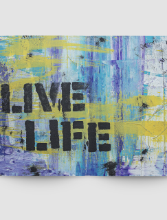 Live Life Yazılı Tasarım A3 Poster