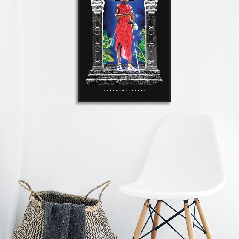 Afro Futurism Tasarımlı A3 Poster