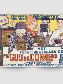 Iedereen Fotografeert (1901) Johann Georg van Caspel Dijital Baskı A3 Poster