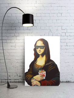 Mona Lisa Stili Tasarımlı A3 Poster