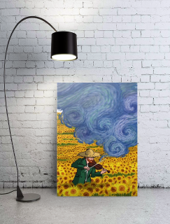 Van Gogh Ayçiçek Tarlası Tasarımlı A3 Poster