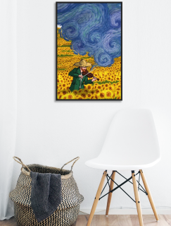 Van Gogh Ayçiçek Tarlası Tasarımlı A3 Poster