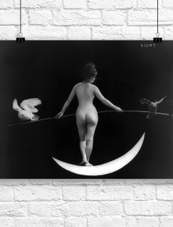 Woman and Night (1985) A4 Dijital Baskı A3 Poster