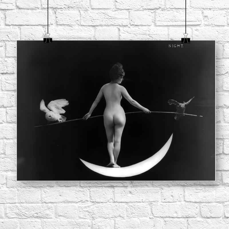 Woman and Night (1985) A4 Dijital Baskı A3 Poster