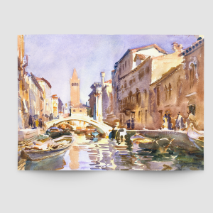 Venedik Kanalı (1913), John Singer Sargent Tasarımlı A3 Poster