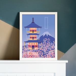 Blue Tokyo Tasarımlı A3 Poster
