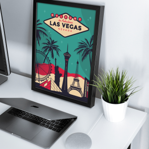 Las Vegas Tasarımlı A3 Poster