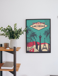 Las Vegas Tasarımlı A3 Poster