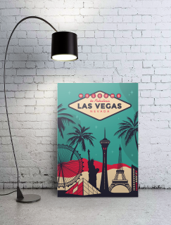 Las Vegas Tasarımlı A3 Poster