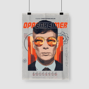 Oppenheimer Filmi Tasarımlı A3 Poster