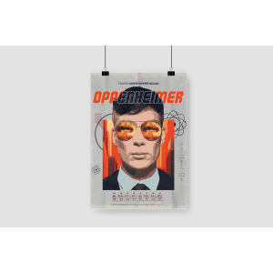 Oppenheimer Filmi Tasarımlı A3 Poster