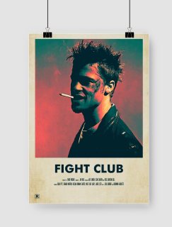 Brad Pitt Fight Club Tasarımlı A3 Poster