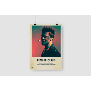 Brad Pitt Fight Club Tasarımlı A3 Poster