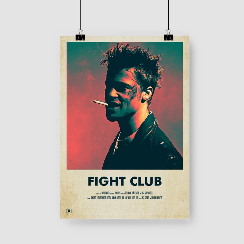 Brad Pitt Fight Club Tasarımlı A3 Poster