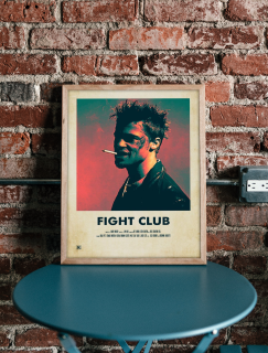 Brad Pitt Fight Club Tasarımlı A3 Poster