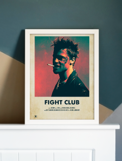 Brad Pitt Fight Club Tasarımlı A3 Poster