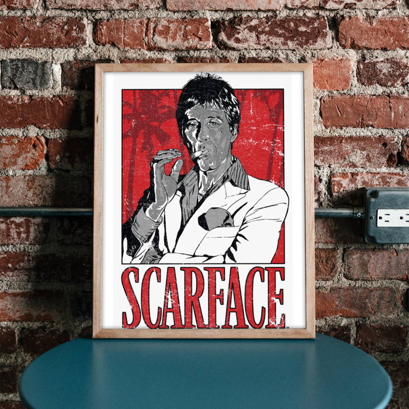 Scarface Al Pacino Tasarımlı A3 Poster