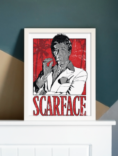 Scarface Al Pacino Tasarımlı A3 Poster