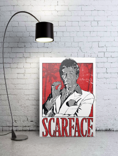 Scarface Al Pacino Tasarımlı A3 Poster