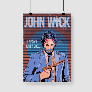 John Wick Tasarımlı A3 Poster