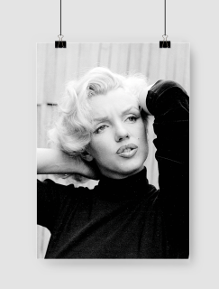 Siyah Beyaz Marilyn A3 Poster