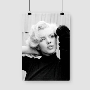 Siyah Beyaz Marilyn A3 Poster