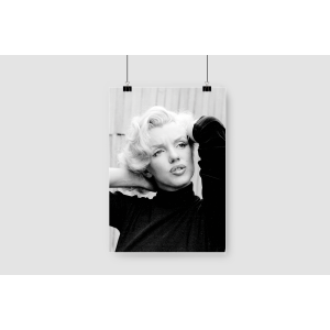 Siyah Beyaz Marilyn A3 Poster