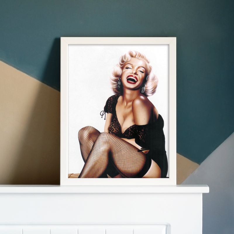 Marilyn Monroe'nun Kahkahası Tasarımlı A3 Poster