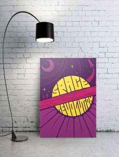 Space Revolution Tasarımlı A3 Poster