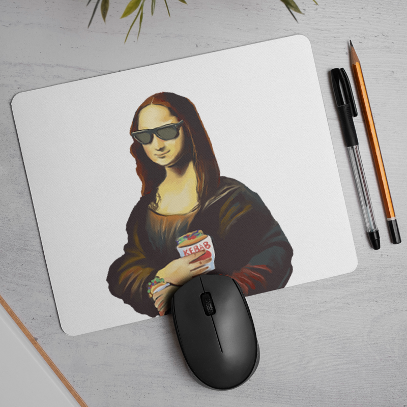 Mona Lisa Stili Tasarımlı Mousepad
