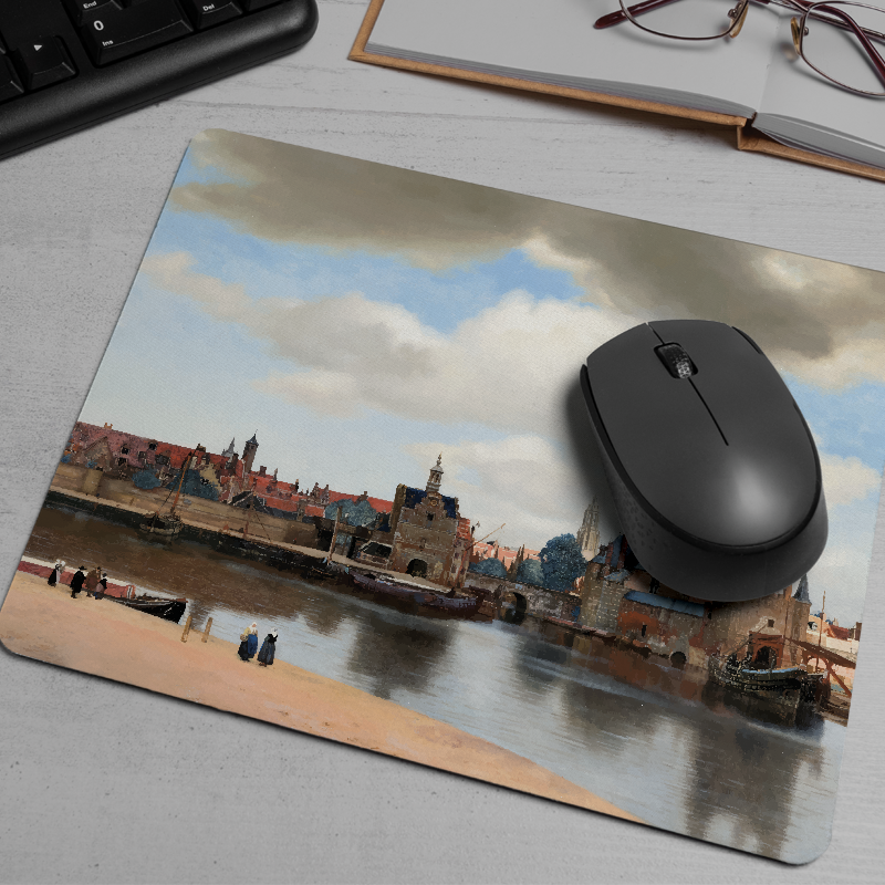 Johannes Vermeer Delft Görünümü (1660–1661) Tasarımlı Mousepad