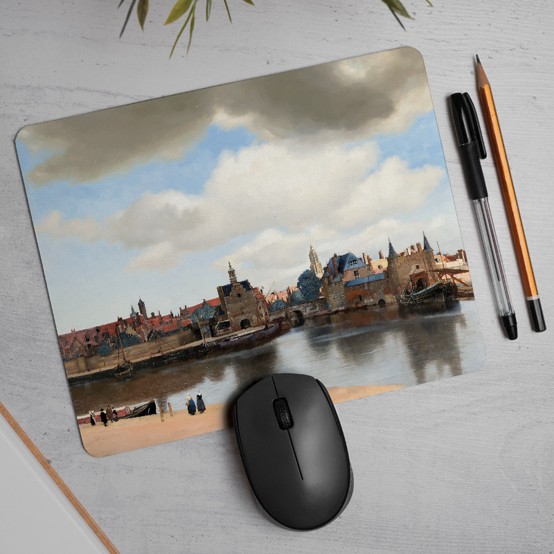 Johannes Vermeer Delft Görünümü (1660–1661) Tasarımlı Mousepad