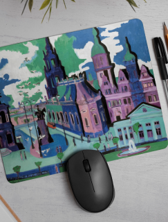 Schlossplatz (1926) Tablosu Ernst Ludwig Kirchner Tasarımlı Mousepad