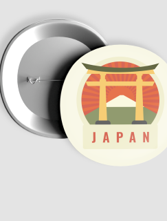 Japonya Sembollü İğneli Rozet