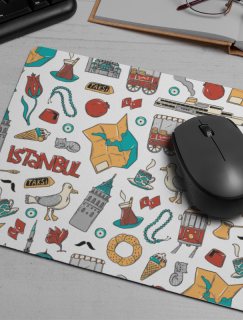 İstanbul'un Simgeleri Tasarımlı Mousepad