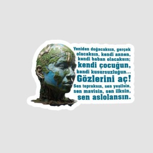 Alejandro Jodorowsky Gözlerini Aç Sözler Serisi Sticker
