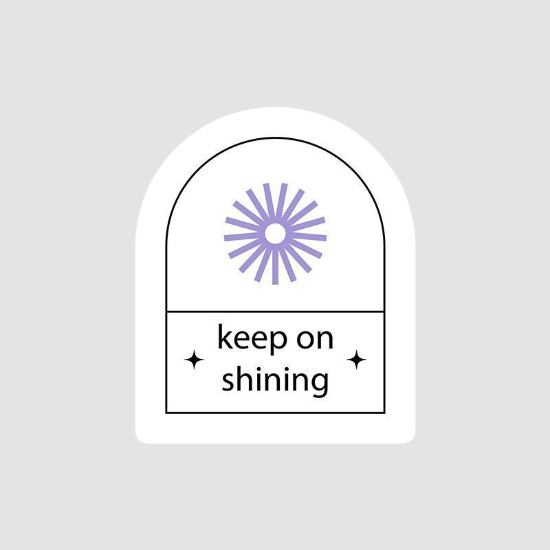 Keep on Shinning Mottolu Sticker