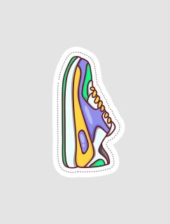 Renkli Spor Ayakkabı Stickerı