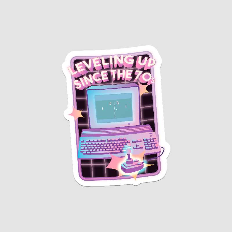 Retro Computer Sticker