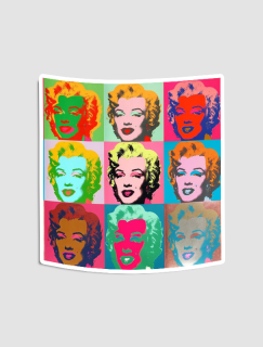 Marilyn Monroe ve Renkler Sticker