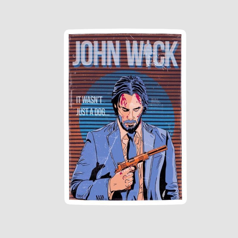 John Wick Tasarımlı Sticker